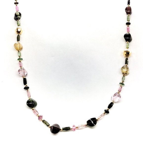 Jewelry Necklace Tourmaline Yellow Gold 3708474